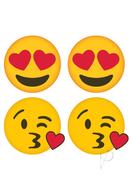 Peekaboos Emoji Hearts Pasties - Yellow/red